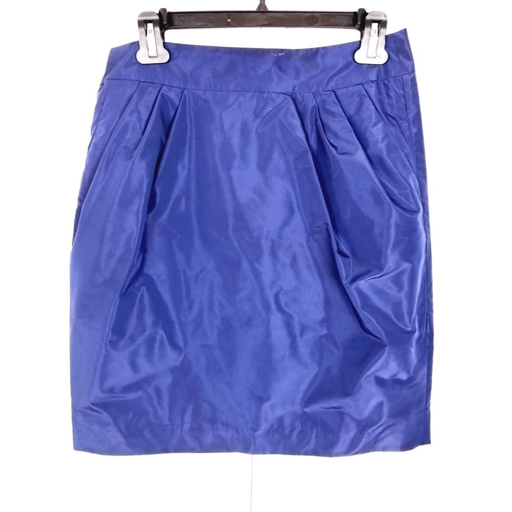 BANANA REPUBLIC l Blue TAFFETA  SKIRT l size 6